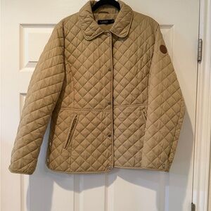 Ralph Lauren Tan Quilted Jacket for Women